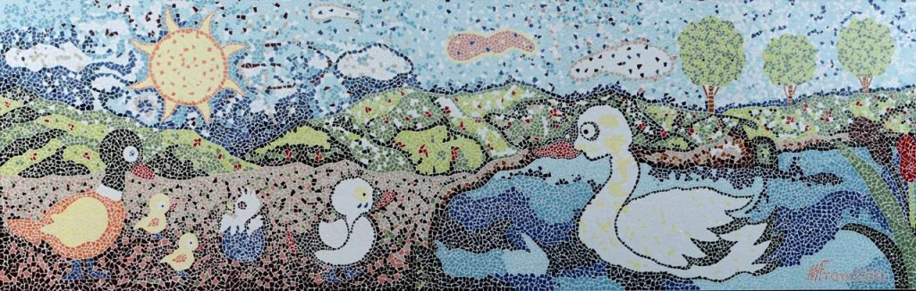 Artista Manuel Franch Mural Mosaico Trencadis Guarderia El Solet Vila-real