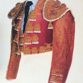 Tauromaquia-Traje de torero. Teja y oro I 73 x 60