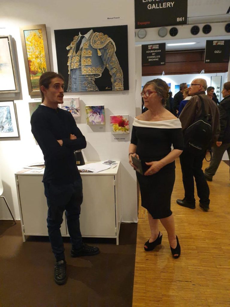 Instantanea tomada en el stand de  la galeria de arte Eka & Moor